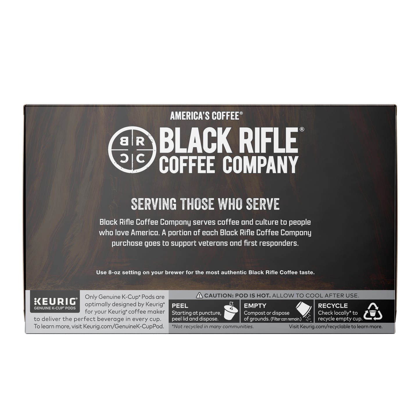 Black Rifle Coffee Company Hazelnut Keurig K-Cup Pods, Medium Roast, 12 Ct