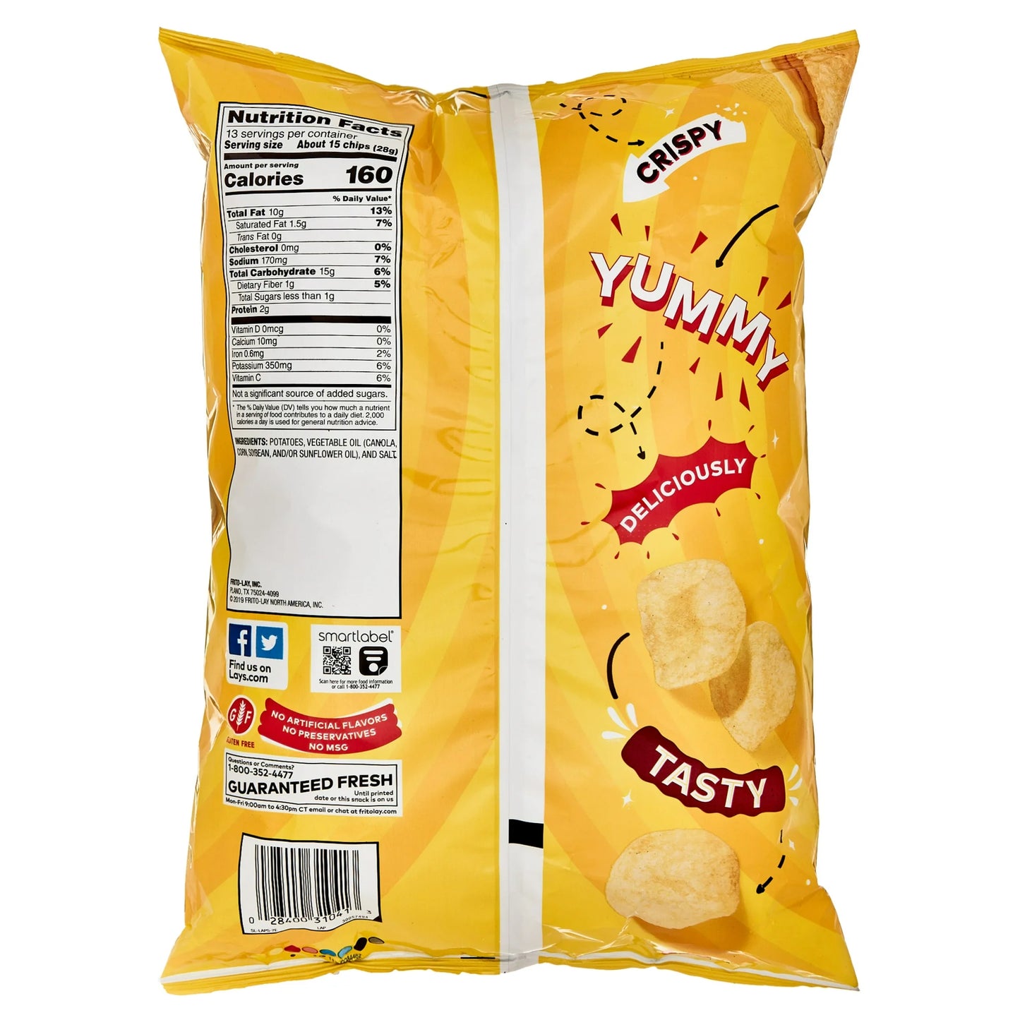Lay's Classic Potato Chips, Party Size, 13 oz Bag