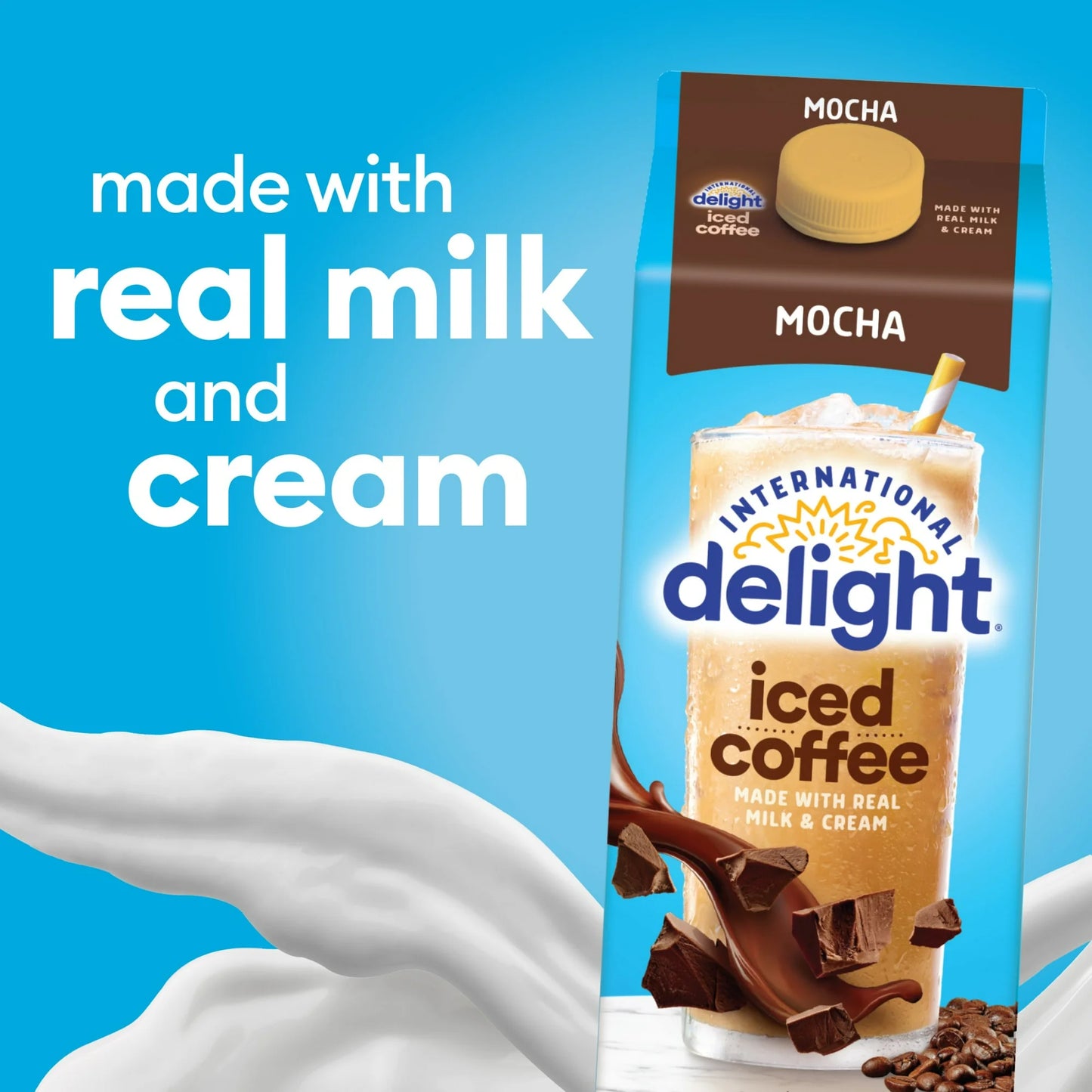 International Delight Ready to Drink Mocha Iced Coffee, 64 fl oz Carton