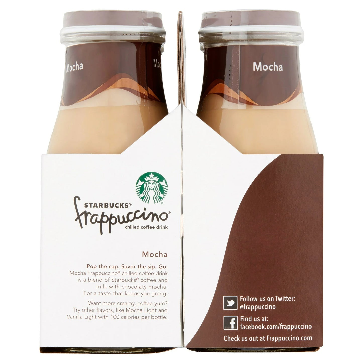 Starbucks Frappuccino Mocha Iced Coffee, 9.5 oz, 4 Pack Bottles