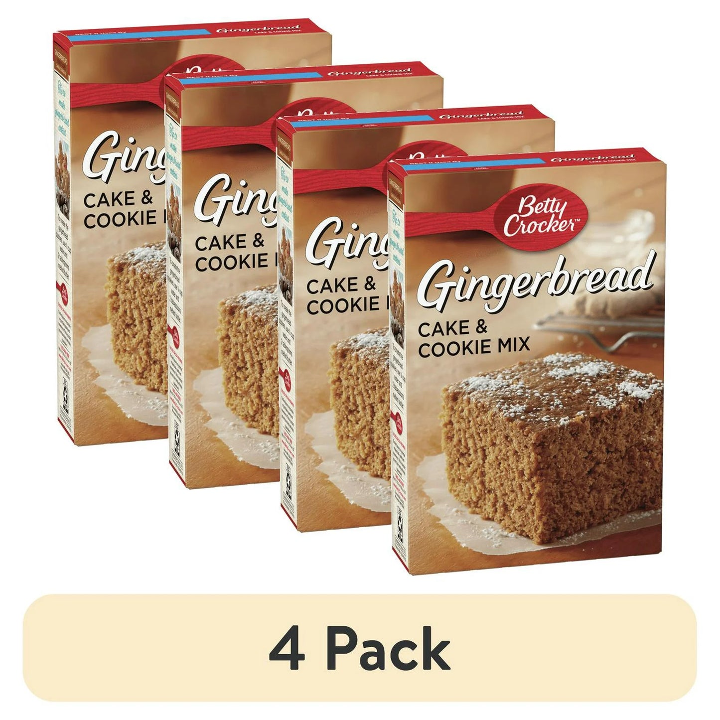 Betty Crocker Gingerbread Cake and Cookie Mix, 14.5 oz Bag