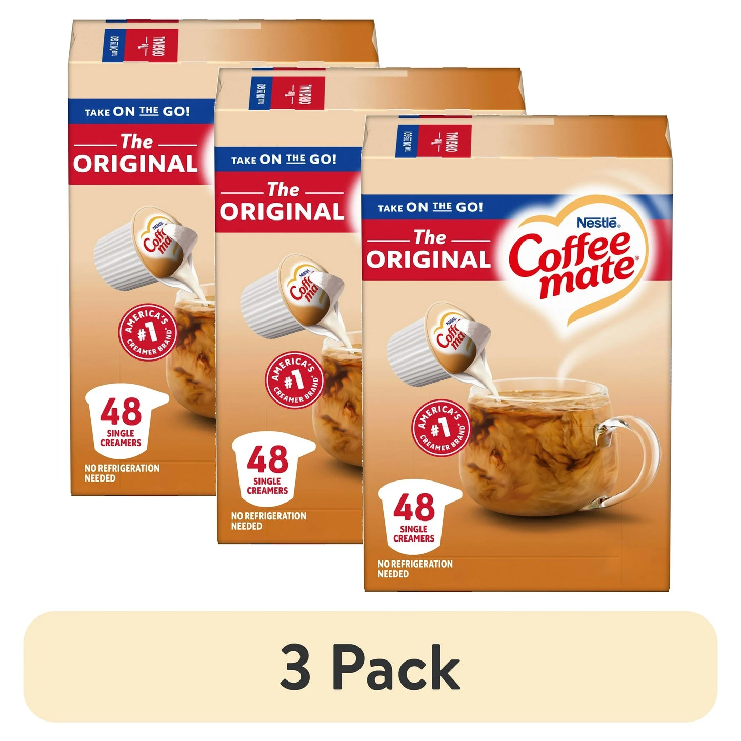 Nestle Coffee Mate, The Original Liquid Coffee Creamer Singles, 9 fl oz, 48 Count