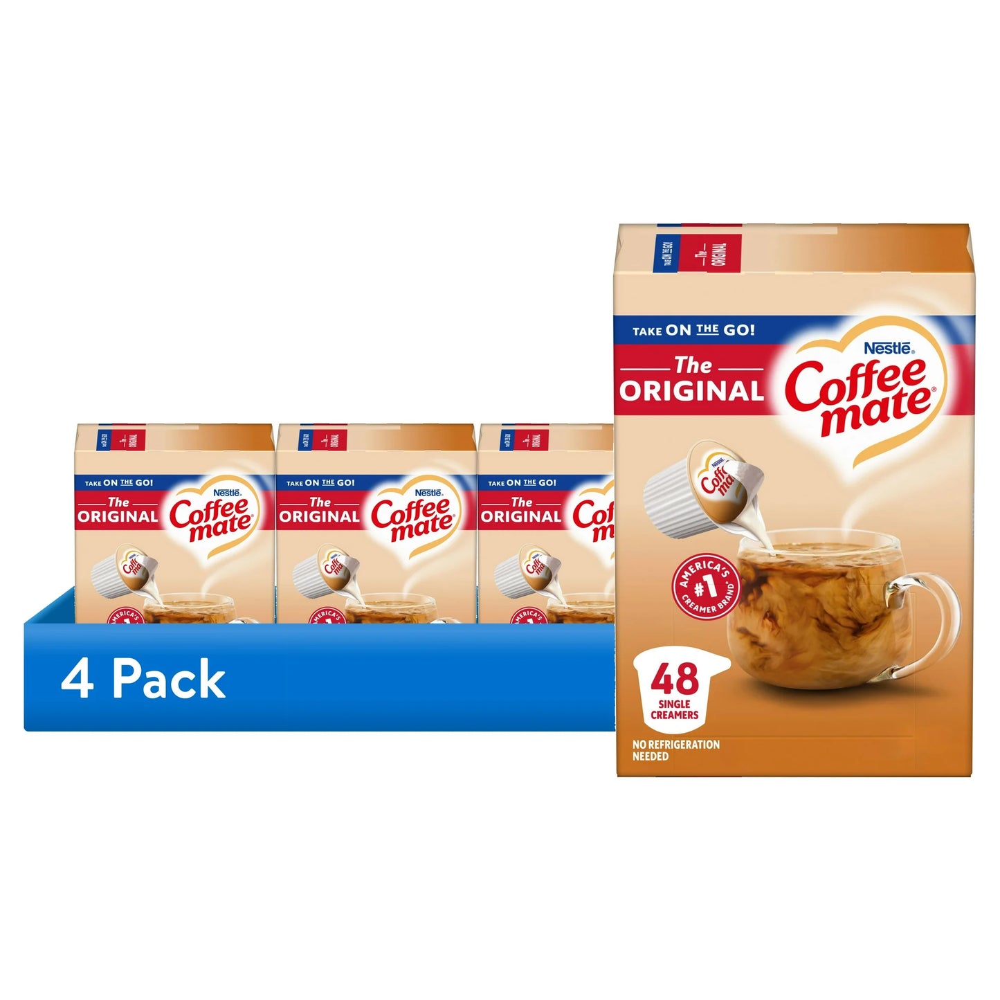 Nestle Coffee Mate, The Original Liquid Coffee Creamer Singles, 9 fl oz, 48 Count
