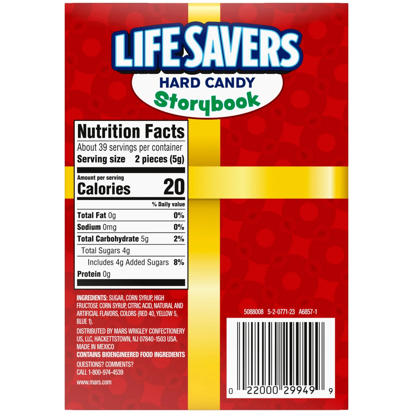 Life Savers 5 Flavors Christmas Hard Candy Storybook - 6.84 oz Gift Box