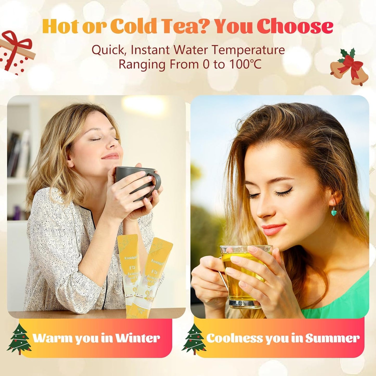 20 Count Instant Coffee Packets,Coffee Gift Set,Freeze-dried Coffee,Enjoy Hot/Cold,100% Arabica Beans,Christmas Stocking Stuffers,Serves for Camping Traveling Office (20 Packets-1.41oz)