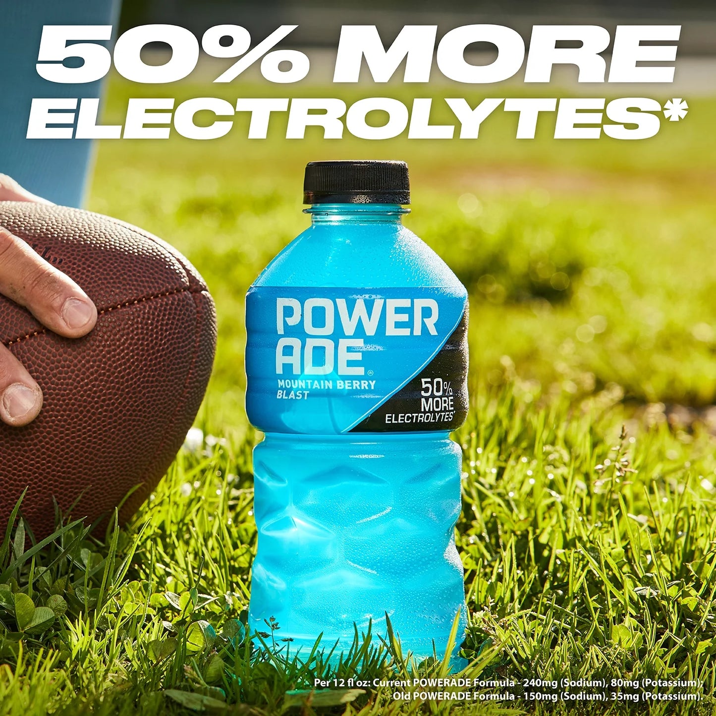 POWERADE Electrolyte Enhanced Mountain Berry Blast Sport Drink, 20 fl oz, 8 Count Bottles