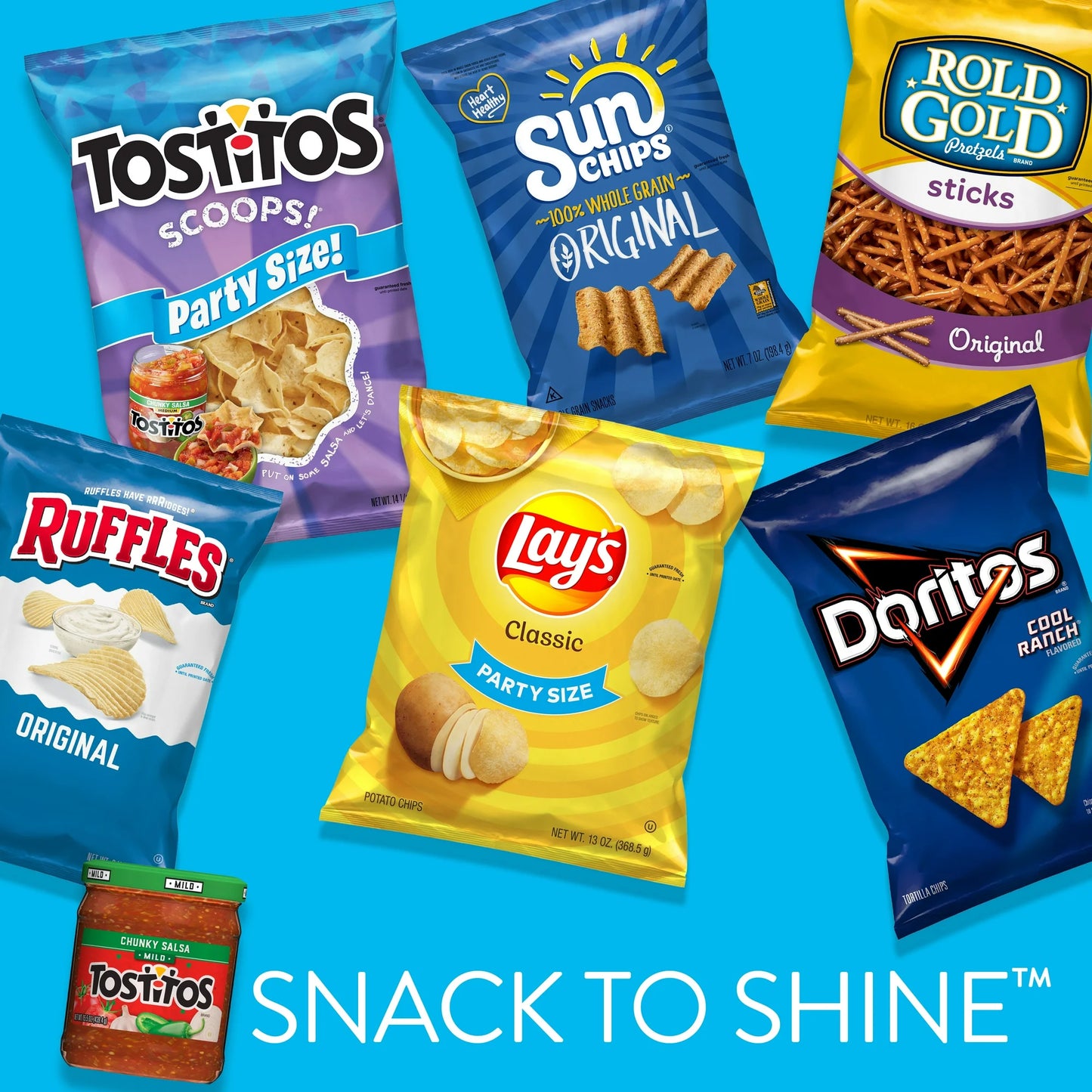 Lay's Classic Potato Chips, Party Size, 13 oz Bag