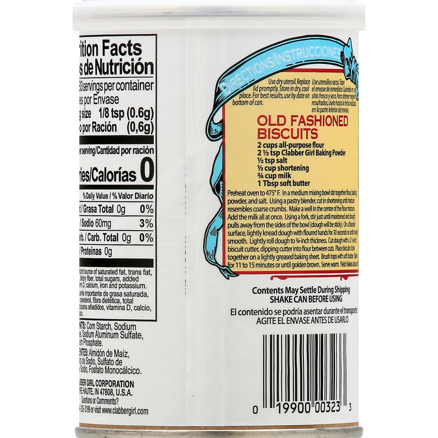 Clabber Girl, Gluten-Free, Double Acting Baking Powder, 8.1 oz