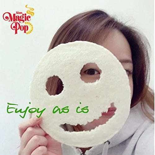 Kim's Magic Pop Freshly Popped Rice Cakes | Keto, Vegan | Whole Wheat Flavor | 6 Bags | 15 Cakes per Bag | Low Carb, Sugar Free, Fat Free, Natural, Multigrain Korean Snack | Easy Bread, Chip, Cracker