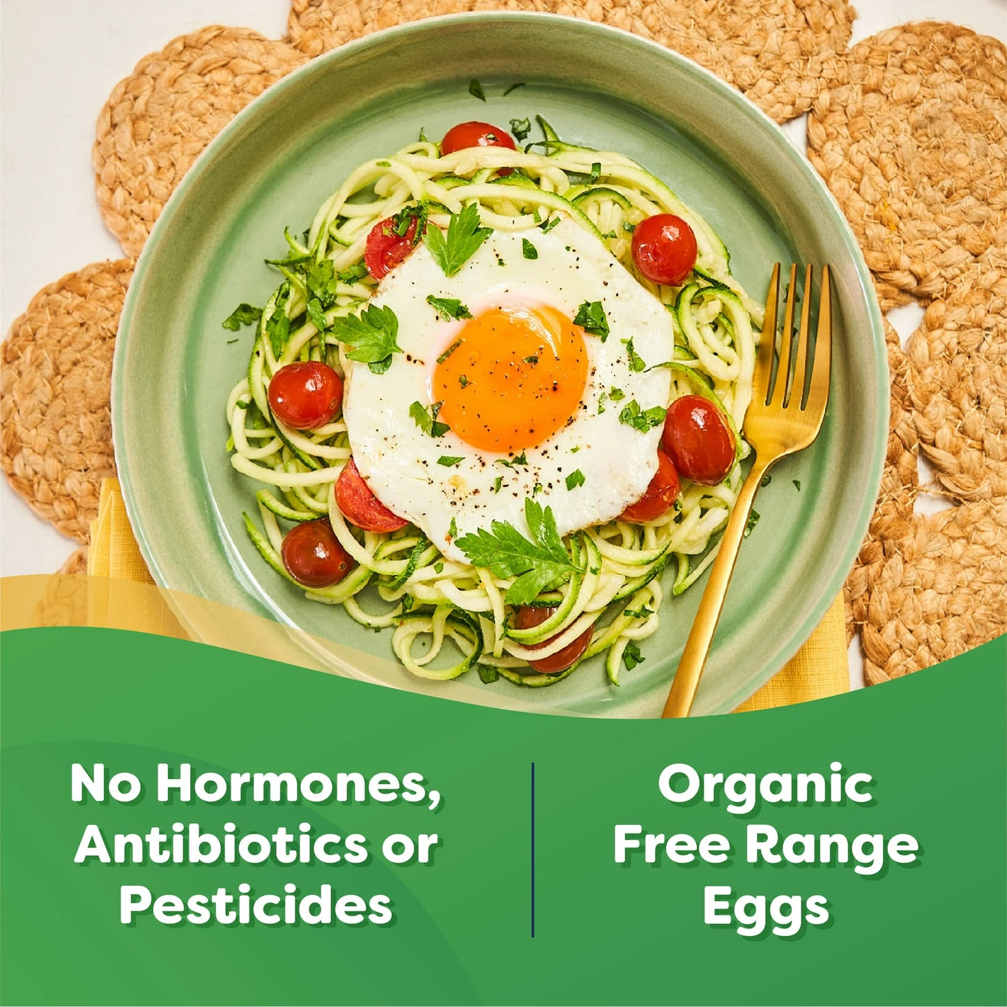 Happy Egg Co Organic Free-Range Large Brown Eggs, 12 Count (Dozen)
