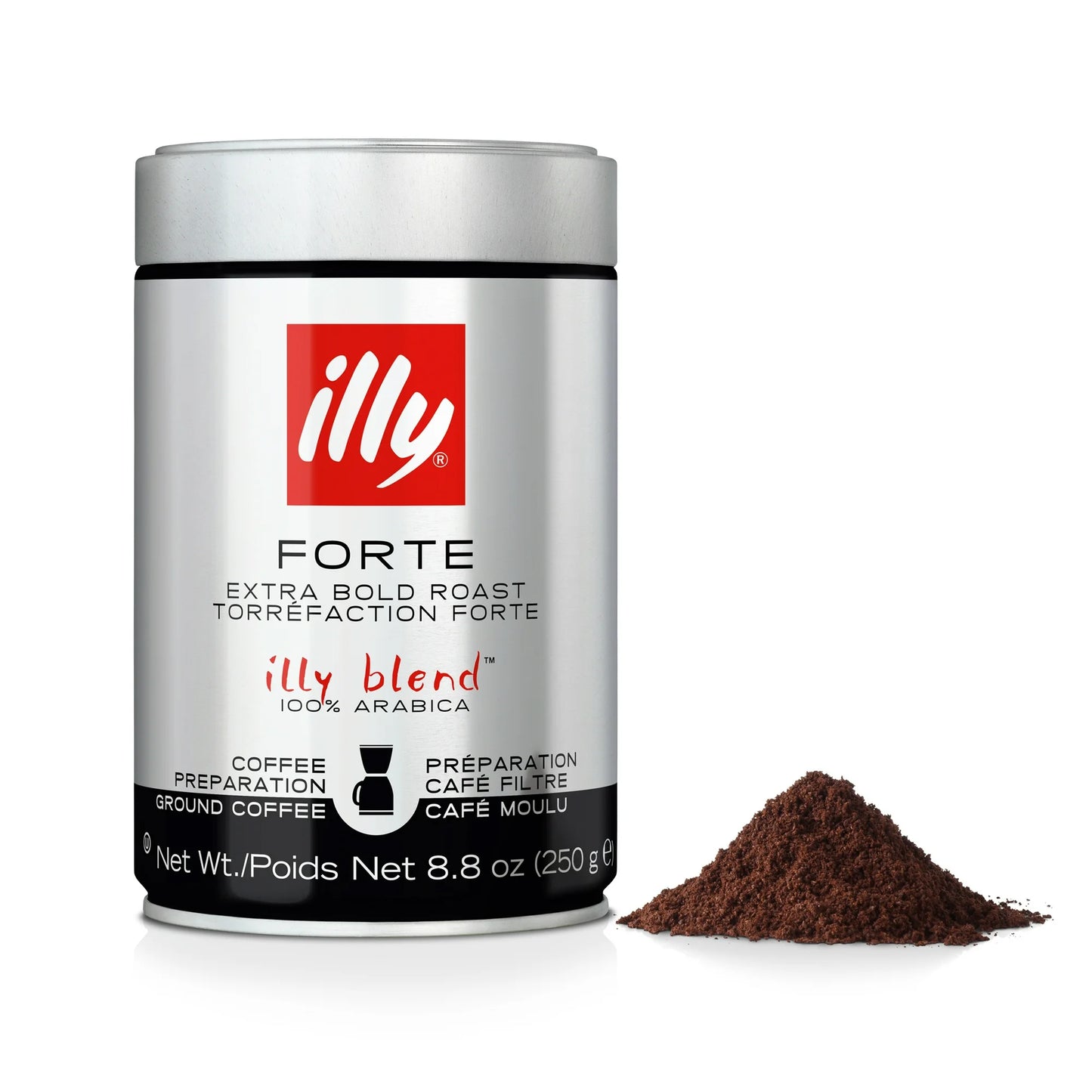 illy Ground Coffee Decaf Classico Medium Roast, 8.8 oz