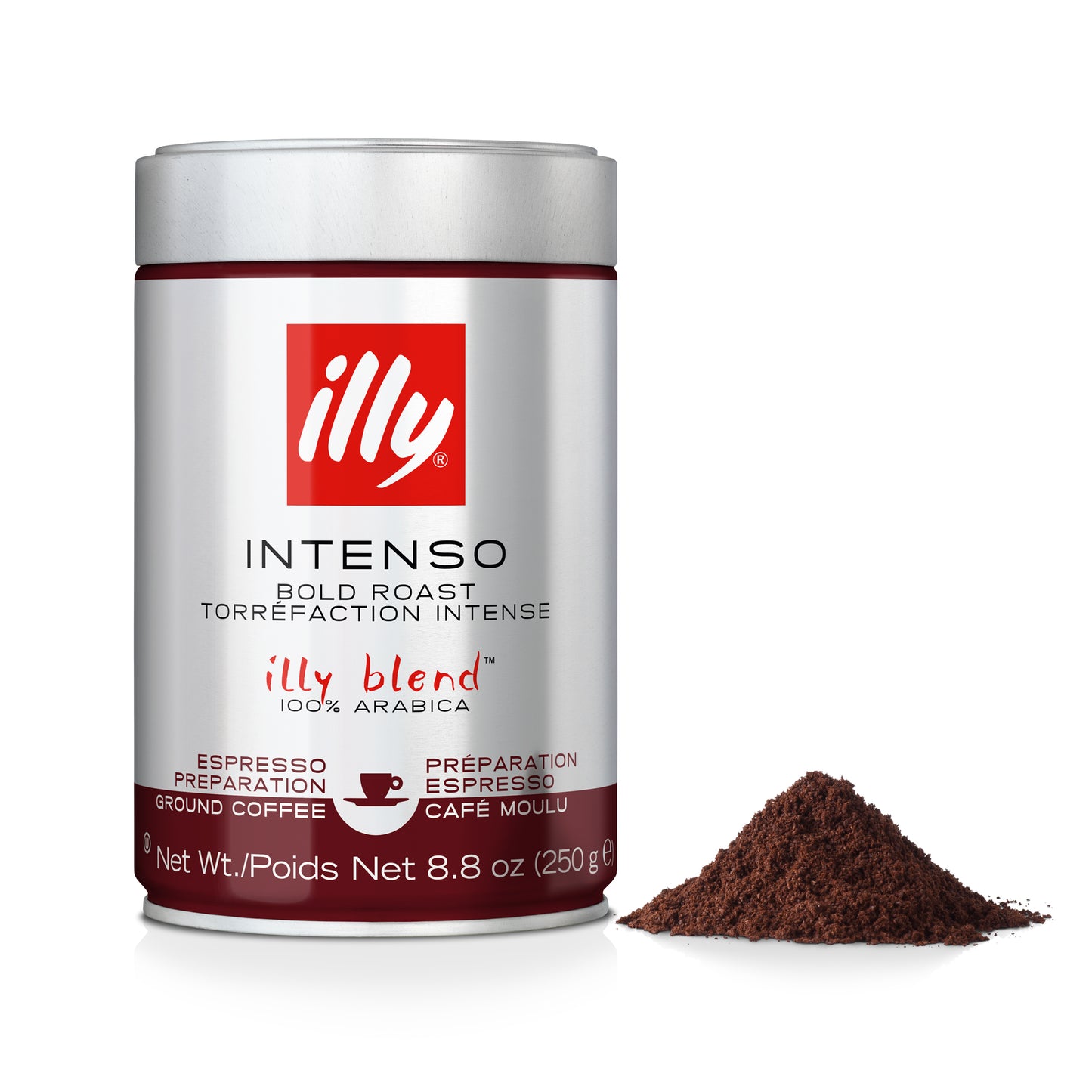 illy Ground Coffee Decaf Classico Medium Roast, 8.8 oz
