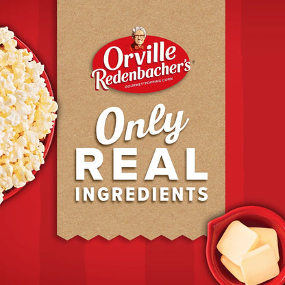 Orville Redenbacher's Movie Theater Butter Microwave Popcorn, 3.29 oz, 12 Count