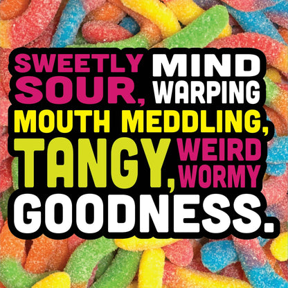 Trolli Sour Brite Crawlers, Candy, Cherry-Lemon, Strawberry-Grape & Orange-Lime, Sweet and Sour, Gummy Worms, 7.2 oz