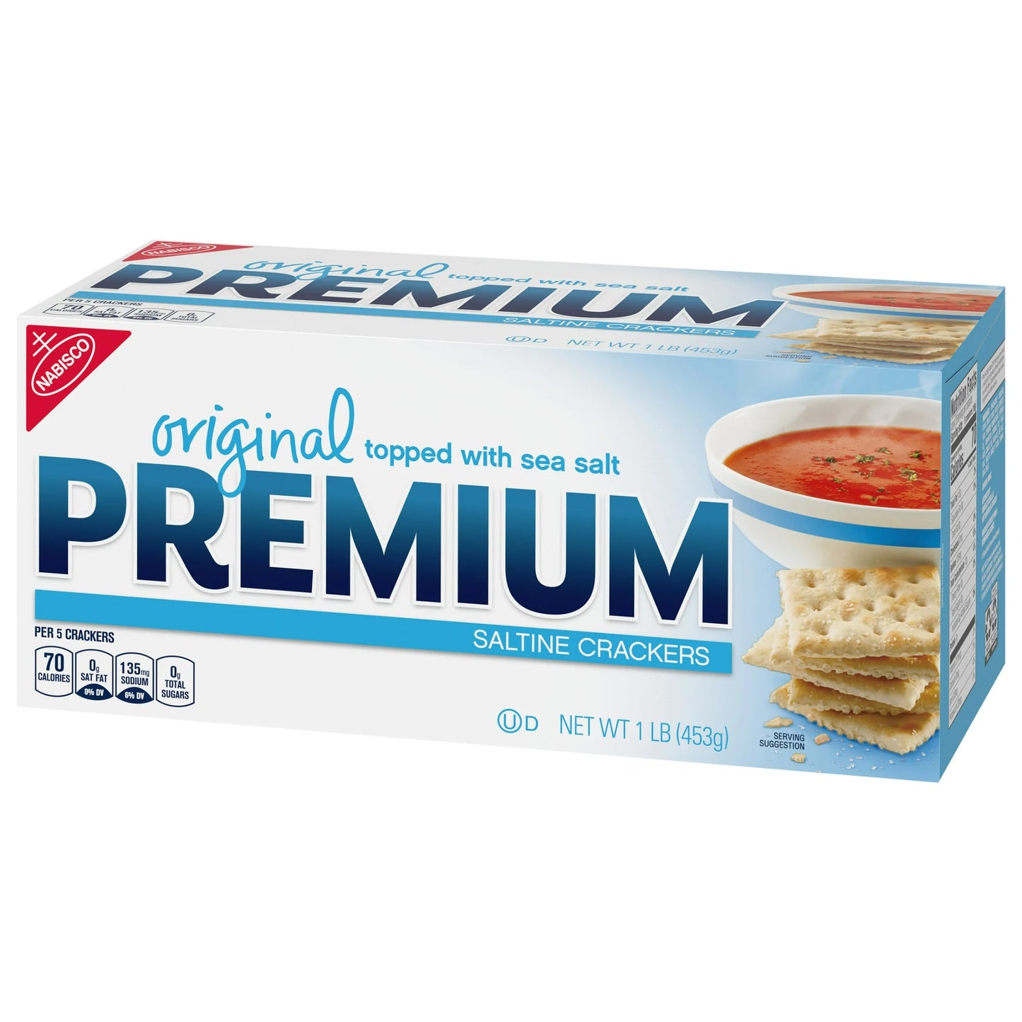 Premium Original Saltine Crackers, Holiday Crackers, 16 oz