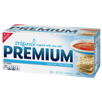 Premium Original Saltine Crackers, Holiday Crackers, 16 oz