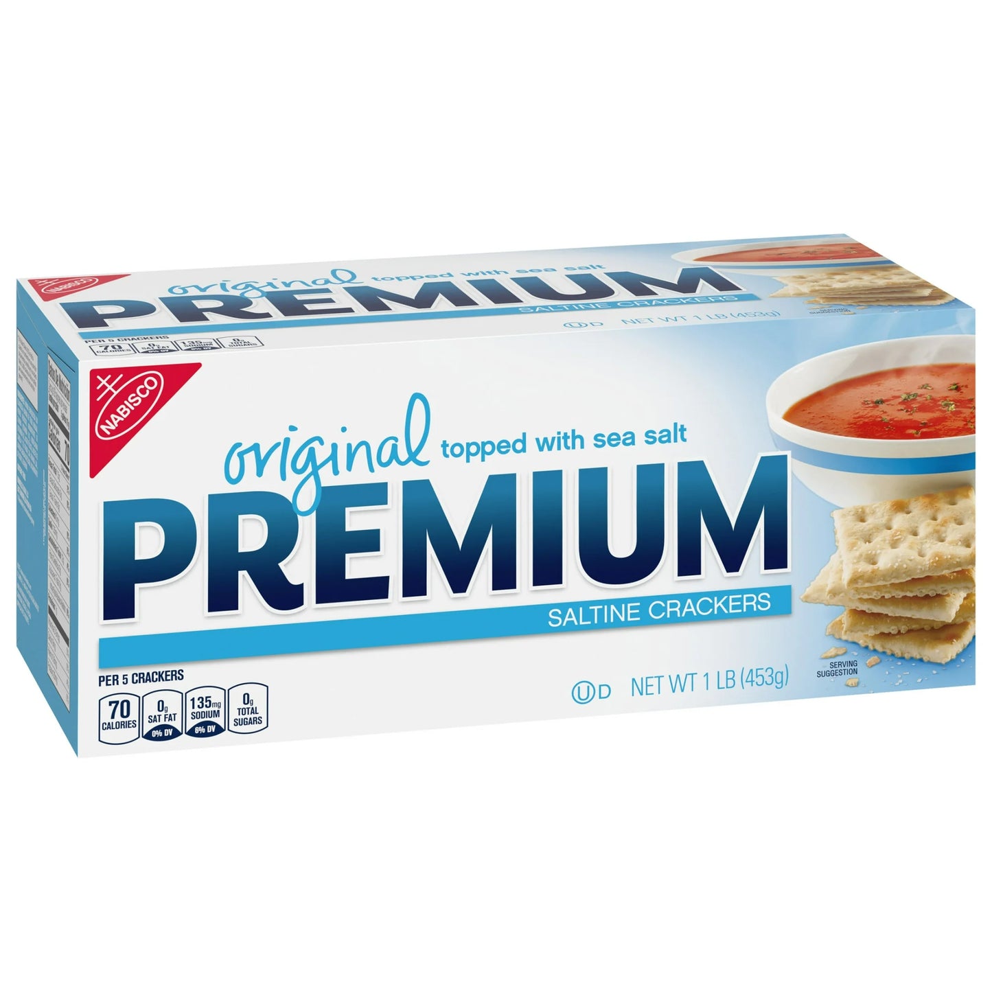 Premium Original Saltine Crackers, Holiday Crackers, 16 oz