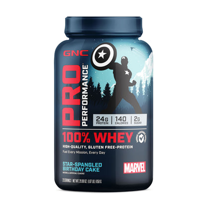 100% Whey - Marvel: Star-Spangled Birthday Cake (25 Servings)