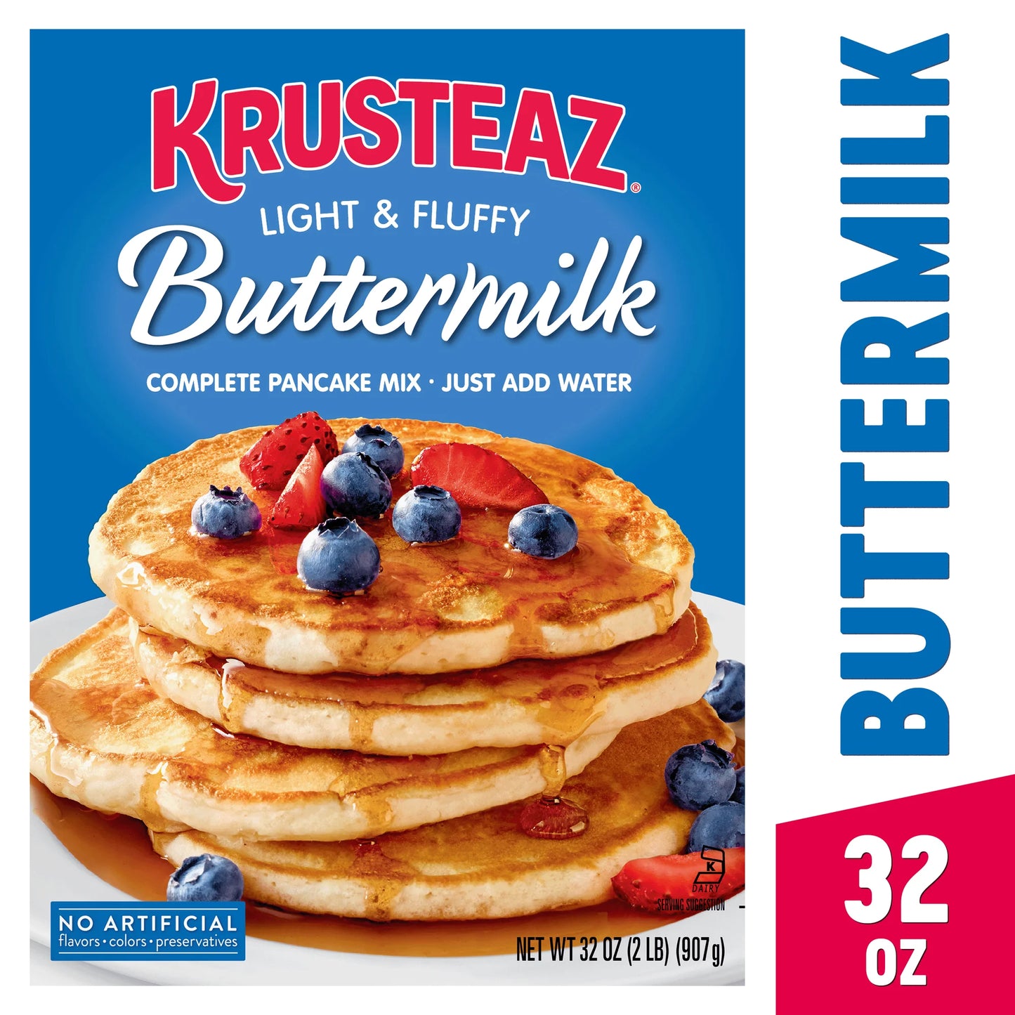 Krusteaz® Light & Fluffy Buttermilk Complete Pancake Mix 32 oz. Box