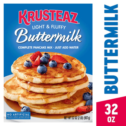 Krusteaz® Light & Fluffy Buttermilk Complete Pancake Mix 32 oz. Box