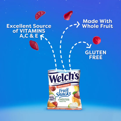 Welch's Fruit Snacks, Fruit Punch & Berries N Cherries, 0.8 oz, 22 Count