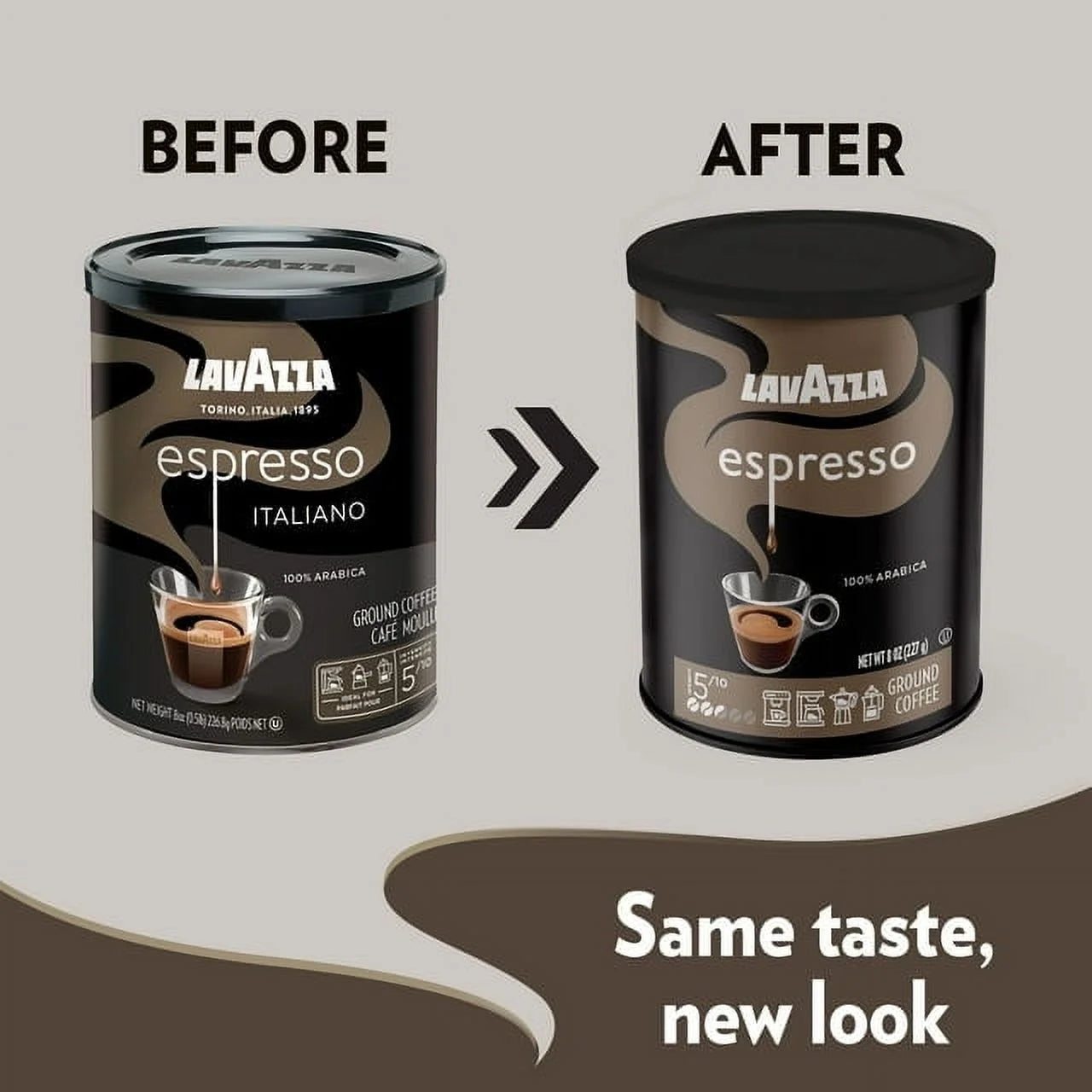 Lavazza Espresso Ground Coffee, 8 oz Can