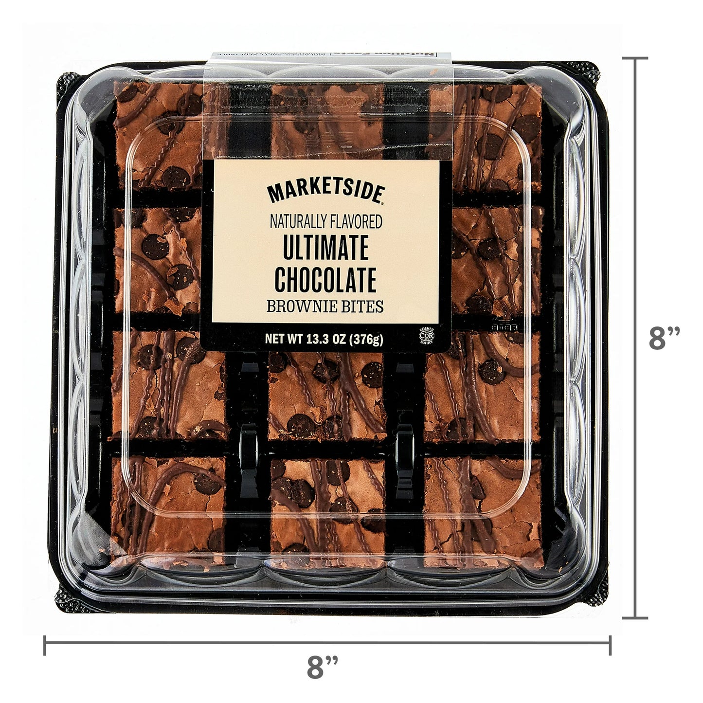 Marketside Bite Sized Ultimate Chocolate Brownies, 13.3 oz, 12 Count