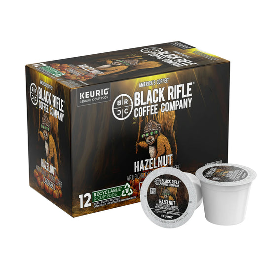 Black Rifle Coffee Company Hazelnut Keurig K-Cup Pods, Medium Roast, 12 Ct