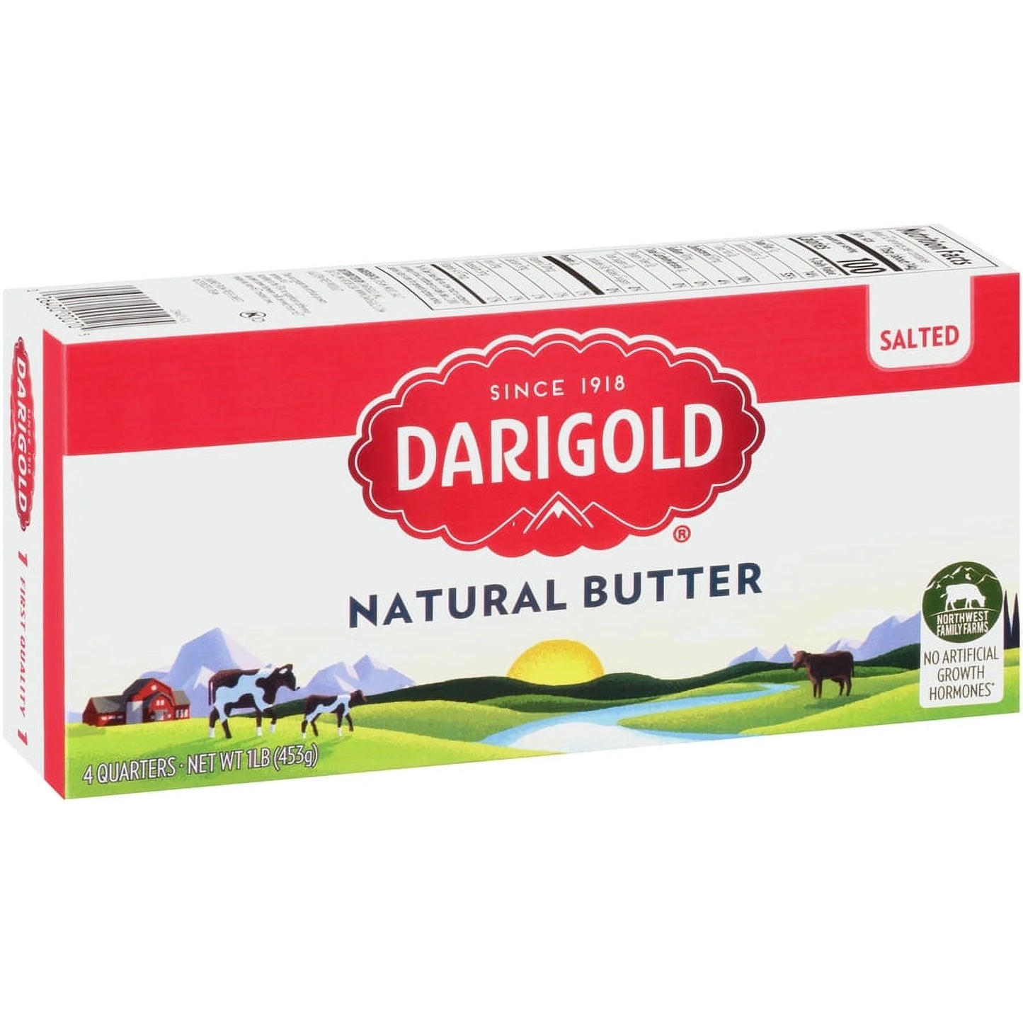 Darigold Salted Butter Sticks, 16 oz Box, 4 Sticks, Refrigerated