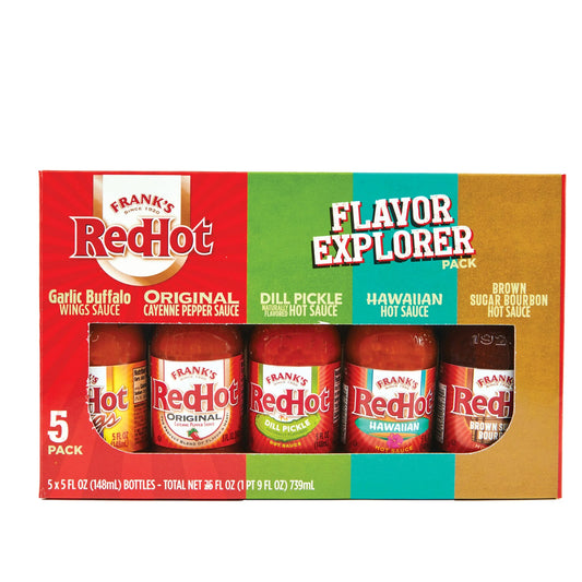 Frank's RedHot Flavor Explorer Holiday 5-Pack Sauces, 25 fl oz