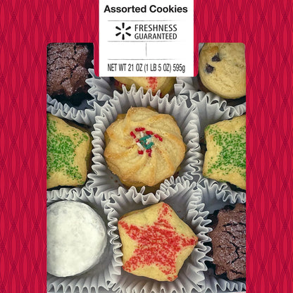 Freshness Guaranteed Assorted Christmas Cookies, 21 oz, 45 Count