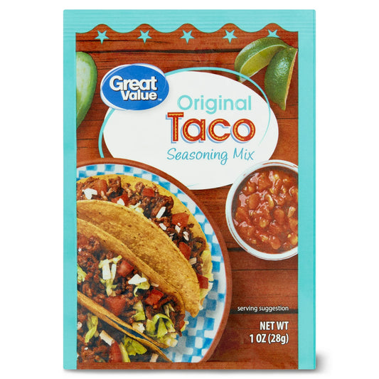 Great Value Taco Seasoning Mix, Original, 1 oz