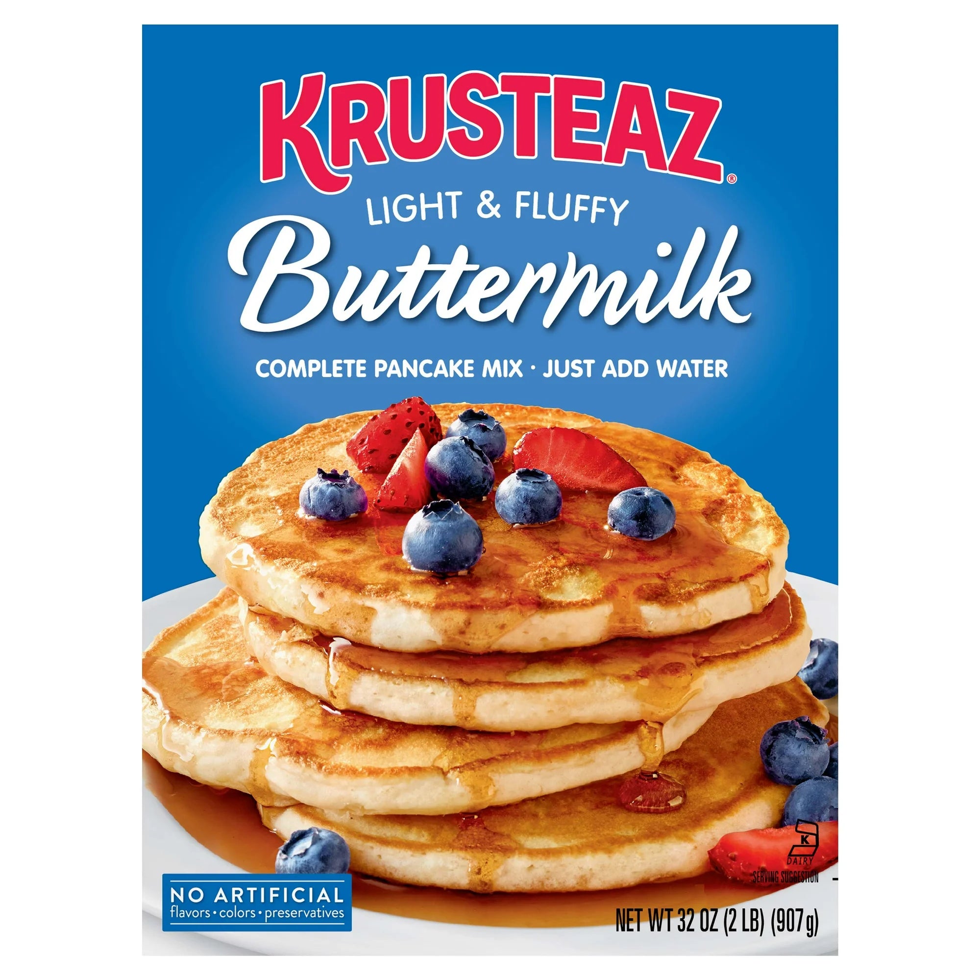 Krusteaz® Light & Fluffy Buttermilk Complete Pancake Mix 32 oz. Box