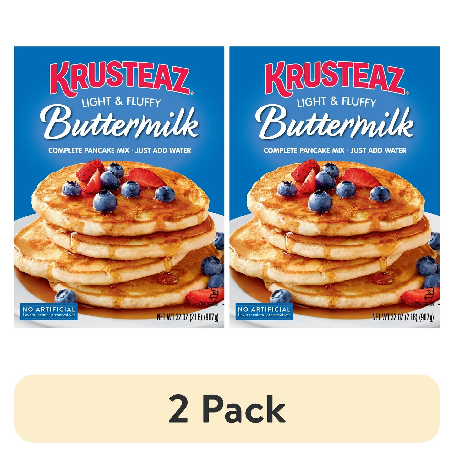 Krusteaz® Light & Fluffy Buttermilk Complete Pancake Mix 32 oz. Box