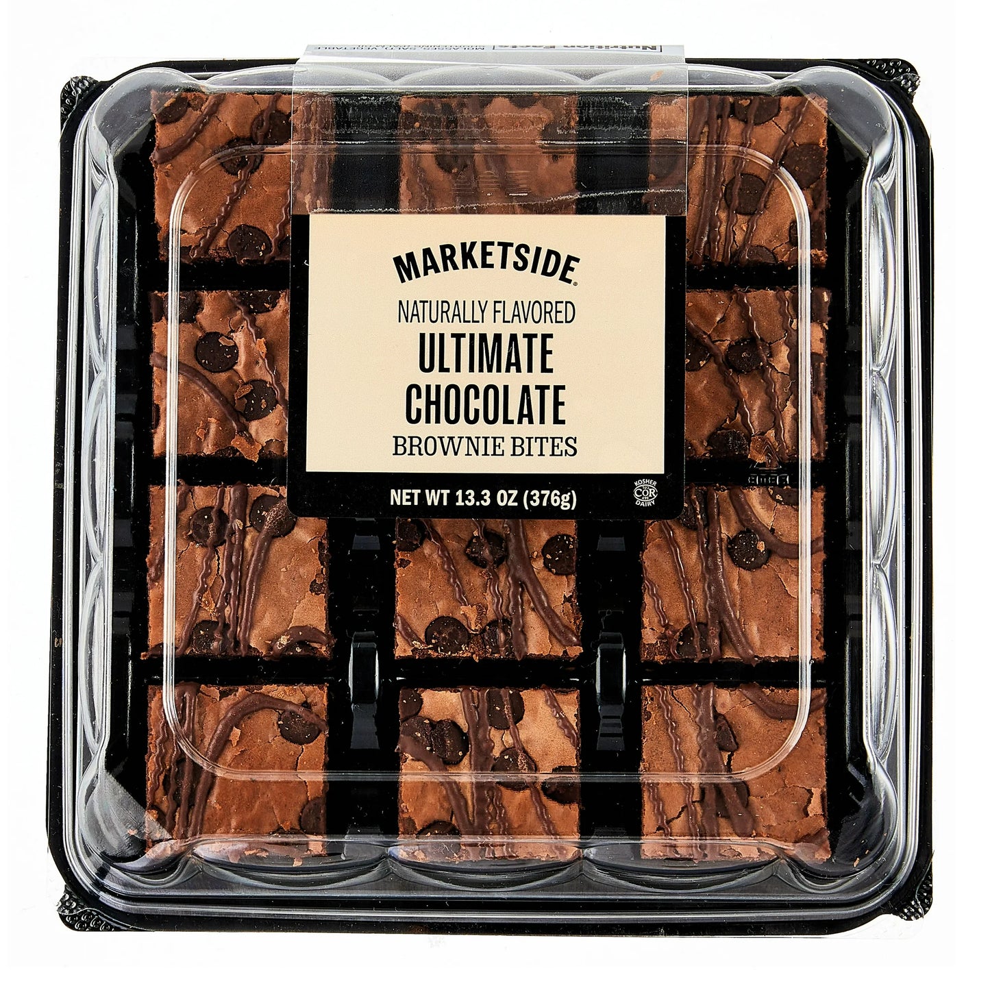 Marketside Bite Sized Ultimate Chocolate Brownies, 13.3 oz, 12 Count