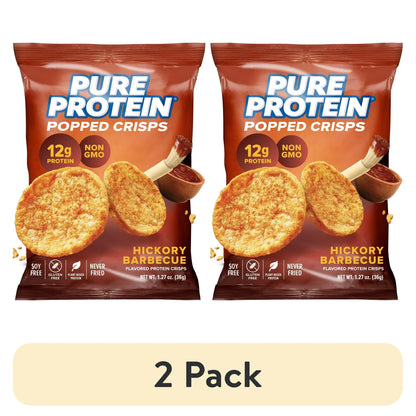 Pure Protein, Popped Crisps, Hickory BBQ, 1 Count