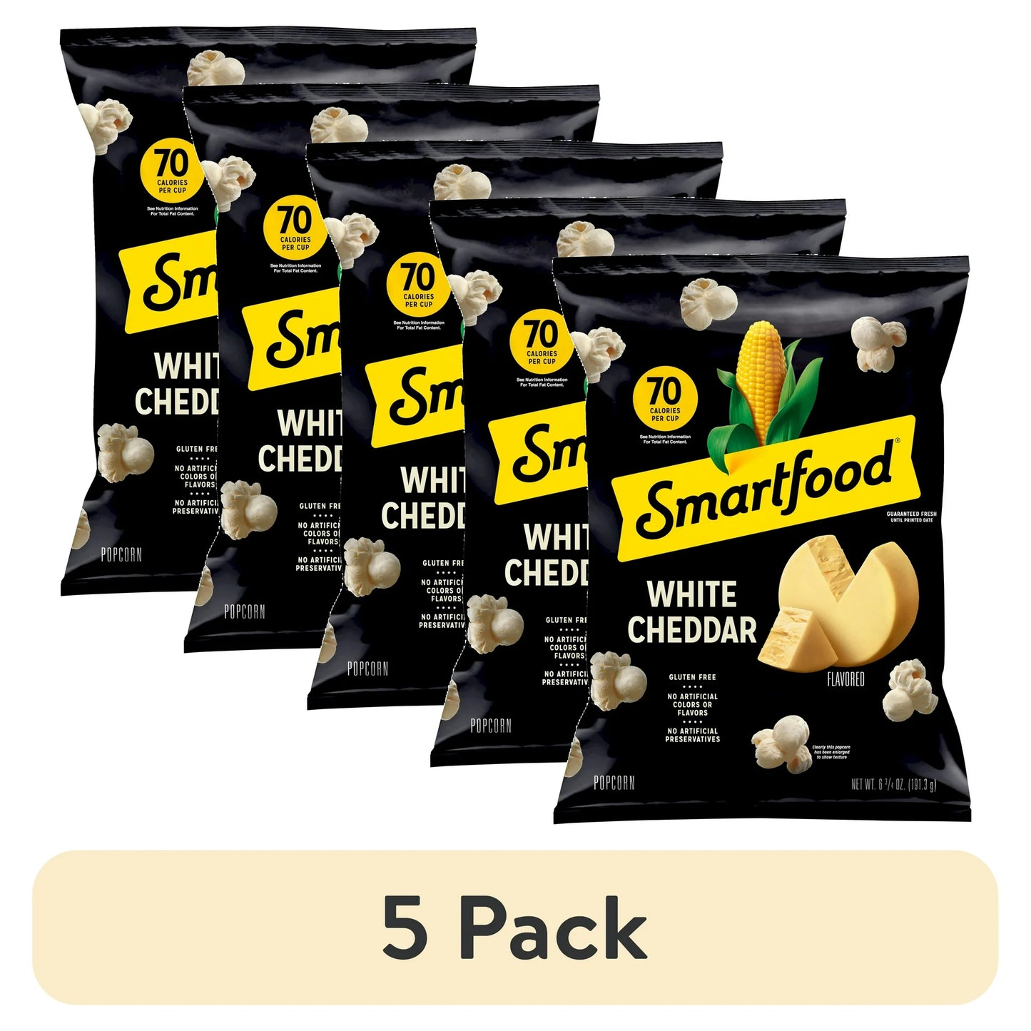 Smartfood Popcorn, White Cheddar, 6.75 oz Bag