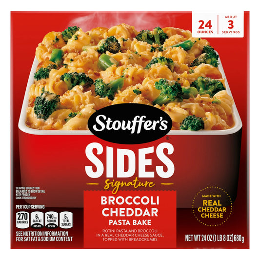 Stouffer's Broccoli Cheddar Pasta Bake Frozen Side Dish 24 oz