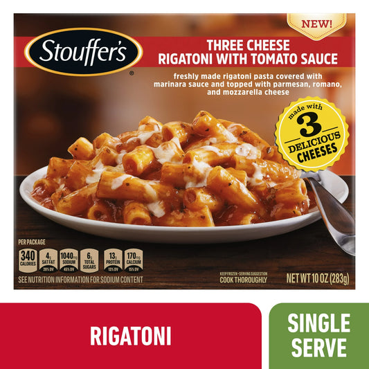 Stouffer’s Three Cheese Rigatoni, Frozen Pasta, 10oz 10 oz