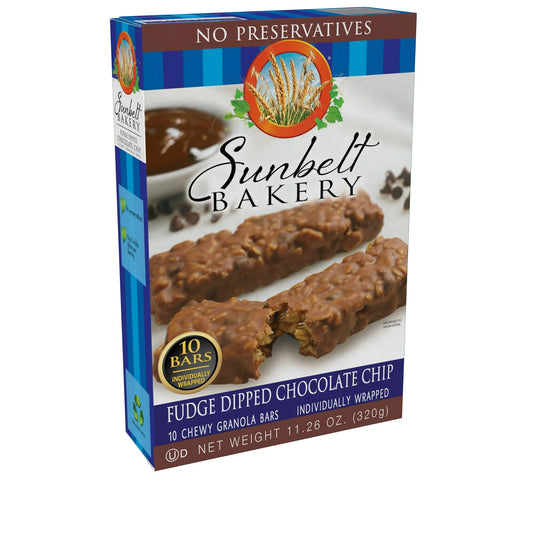 Sunbelt Bakery Chocolate Chip Chewy Granola Bars, 10 Bars, 11.26 oz