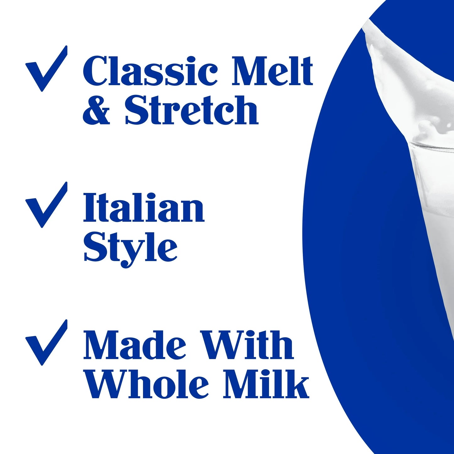 Galbani Whole Milk Low Moisture Mozzarella Cheese Block, 16 oz (Refrigerated)