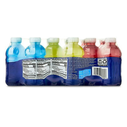 Great Value Sport Hydration Drink, Fruit Punch, Lemon Lime & Mixed Berry, 12 fl oz, 18 Bottles