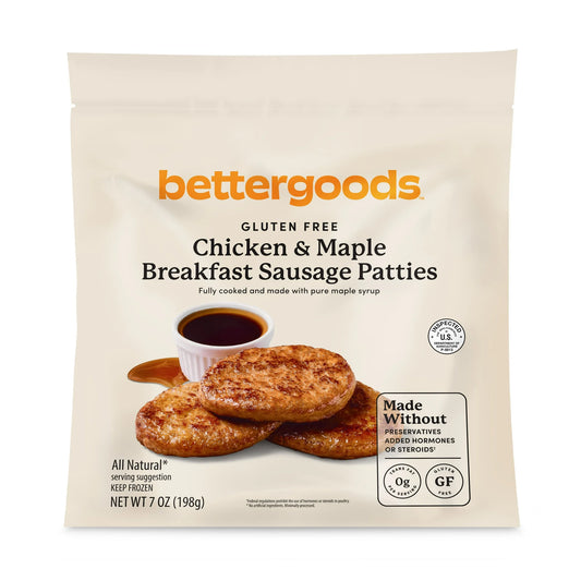 bettergoods Gluten Free Maple Chicken Sausage Patties, 7 oz