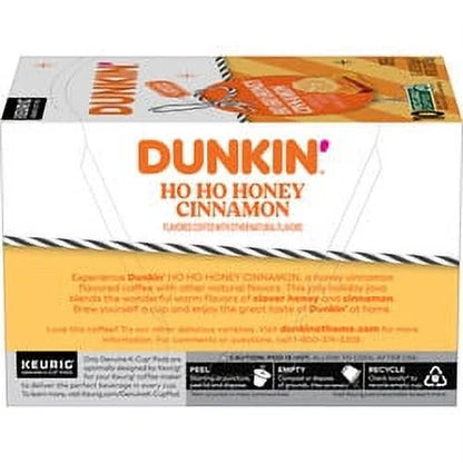 Dunkin’ Ho Ho Honey Cinnamon Artificially Flavored Coffee, Keurig K-Cup Pods, 10 Count Box