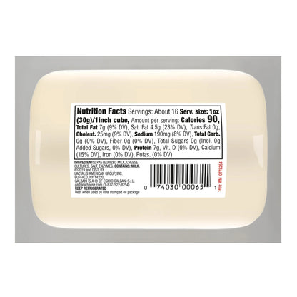 Galbani Whole Milk Low Moisture Mozzarella Cheese Block, 16 oz (Refrigerated)