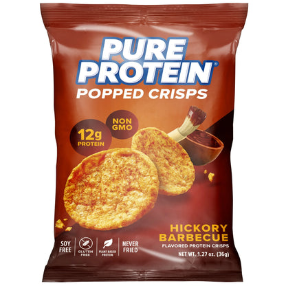 Pure Protein, Popped Crisps, Hickory BBQ, 1 Count