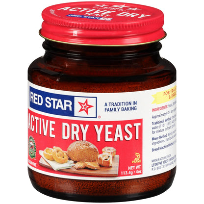 Red Star Active Dry Yeast, 4-Ounce (113.4-Gram), Multi-Use Jar