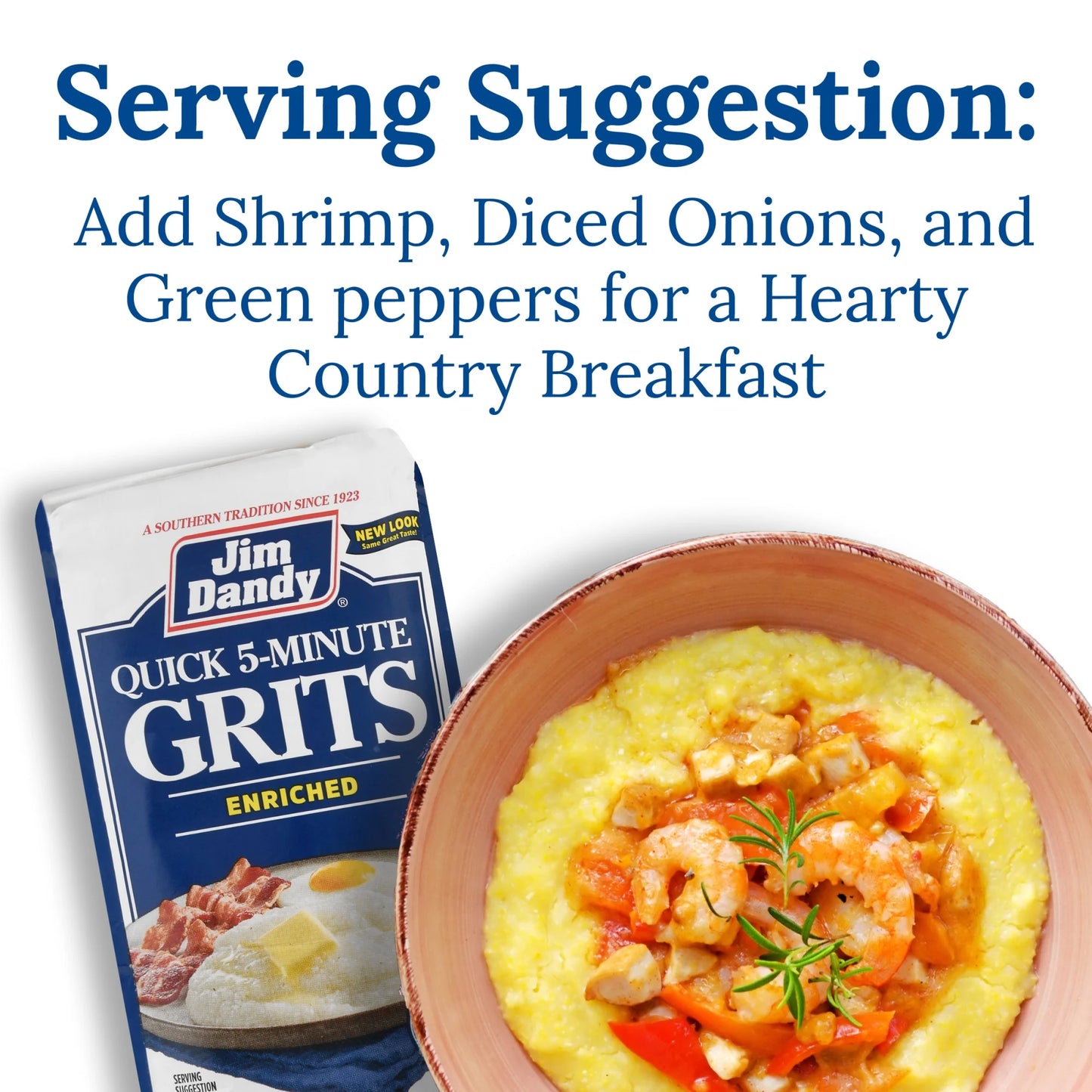 Jim Dandy Quick Grits, 2 lb Bag (32 Oz Bag)