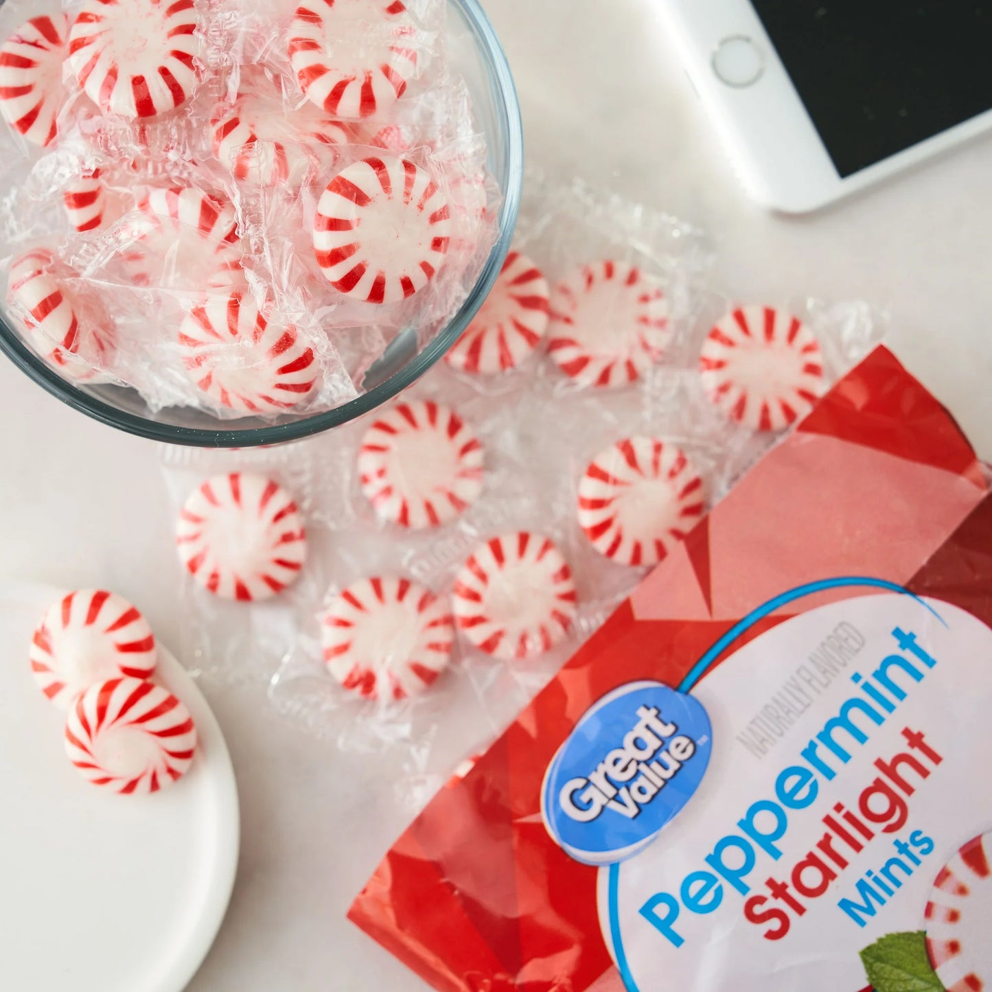 Great Value Peppermint Starlight Mints Hard Candy, 10 oz